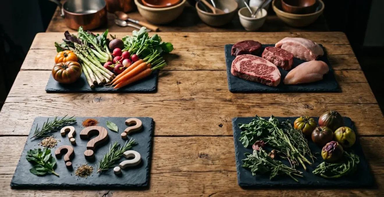 Analyse visuelle de la performance des plats d'un menu de restaurant avec éléments de gestion
