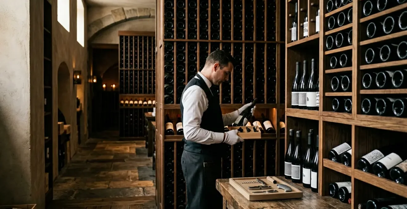 Gestion professionnelle d'une cave à vin dans un restaurant gastronomique