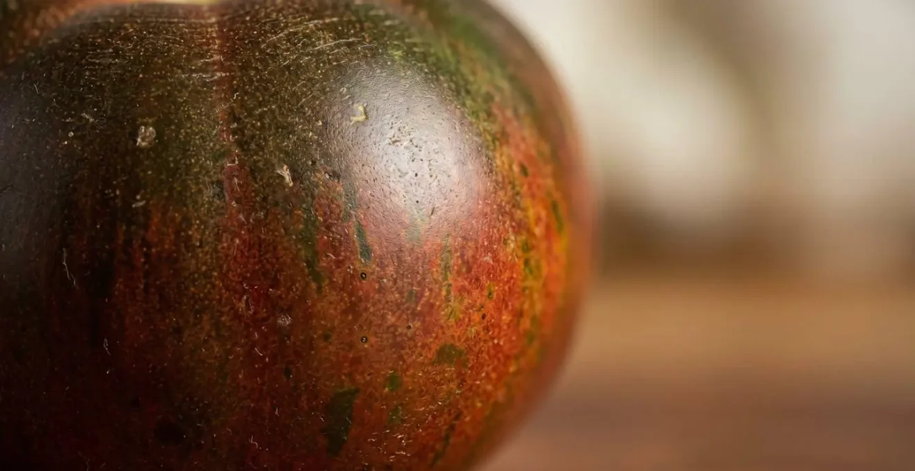Gros plan sur un légume ancien rare avec les détails de sa texture saisissants