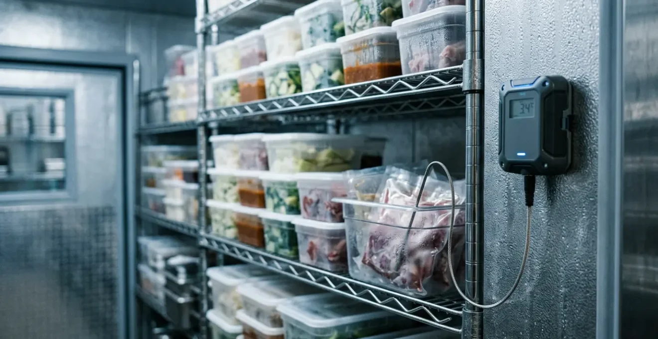Système de surveillance numérique de la chaîne du froid en cuisine professionnelle avec sondes de température connectées